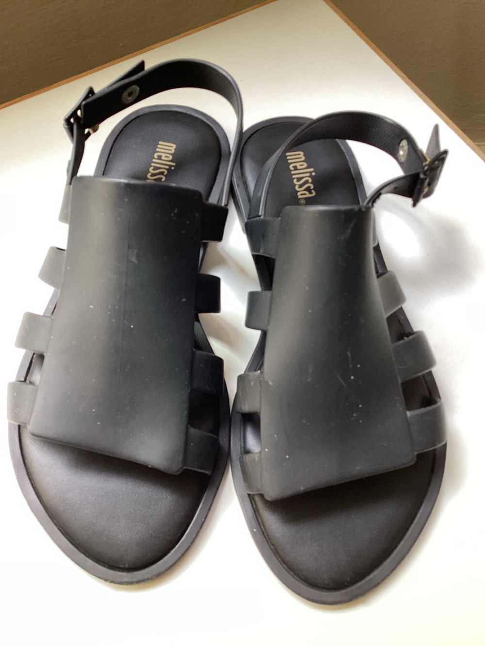 Melissa Black Boemia Flox Gladiator Jelly Sandals